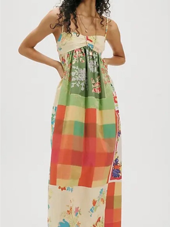 Free People Dresses & Skirts - Free People Wonderstruck Boho Multicolor Patchwork Maxi Dress